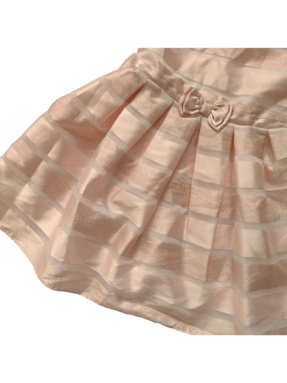 Jona Michelle Girls Set of 2 Party Dresses 4T Bow Glitter Stripes Poofy Dress - Picture 8 of 12